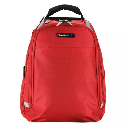Mochila porta laptop Swissmobility ZION 15.6" color rojo
