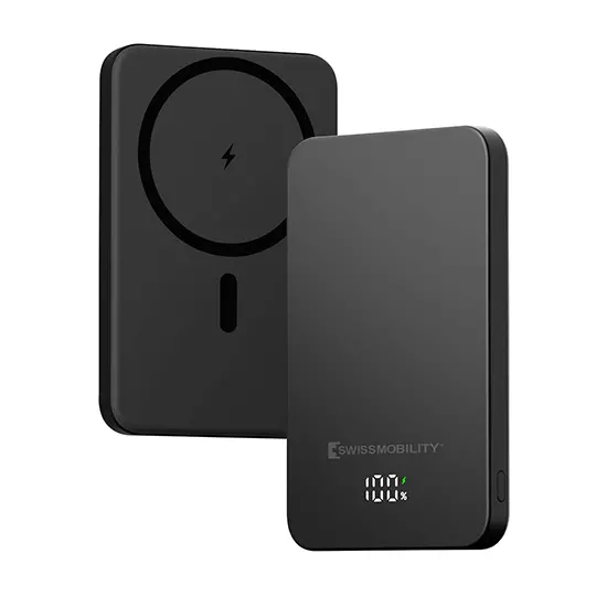Power bank Swissmobility batería de carga rápida 10,000 mAh interfaz USB-C