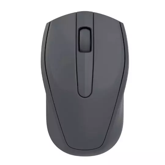 Mouse alámbrico T2GO con resolución de 1000 DPI sensor óptico en color gris