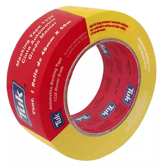 másking tape 133x TUK 48mm x 50m x, amarillo, 1 pza