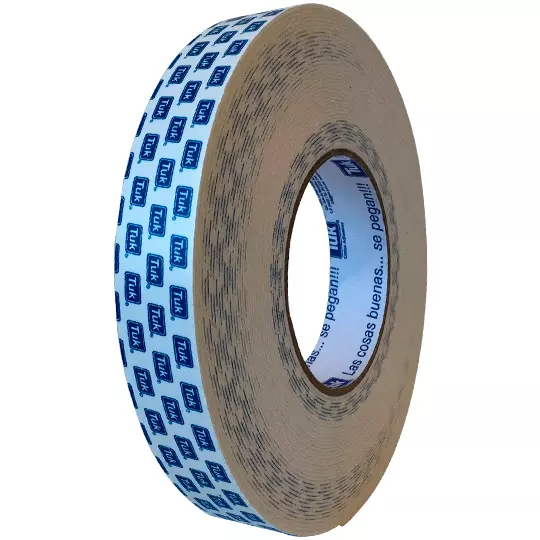Cinta 4030 doble capa TUK 24 mm x 30 m ,color blanco, 1 pza