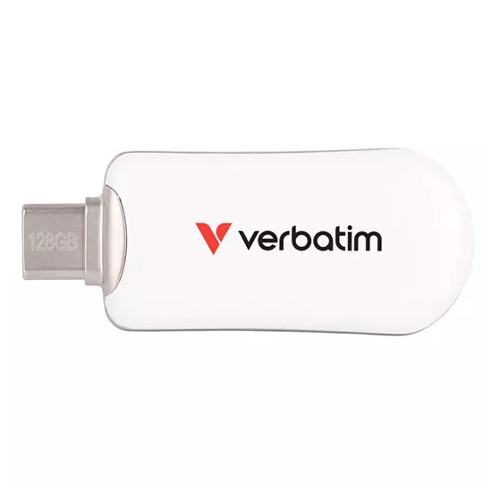 Unidad Flash Plectra USB C de 128 GB color blanco