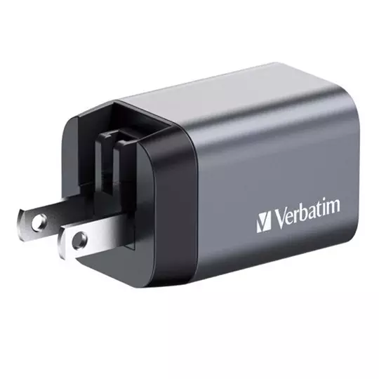 Cargador Verbatim de pared GaN - 2 puertos 35 W