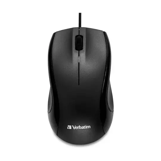 Mouse Verbatim alámbrico óptico USB.