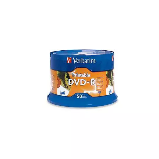 Disco Verbatim DVD-R 4.7GB 16X Blanco, imprimible con inyección de tinta