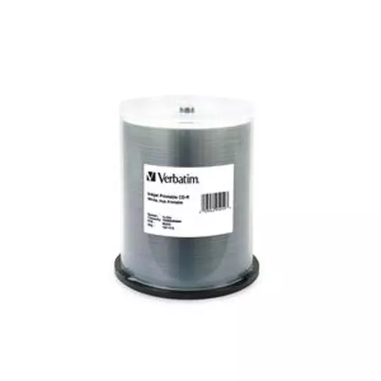 Disco Verbatim CD-R 52x 700MB white imprimibles 100 pzas