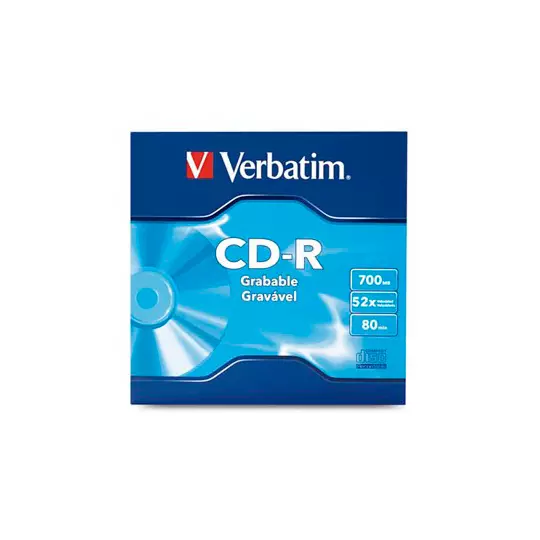 Disco Verbatim CD-R 52x 700MB 80min s e individual