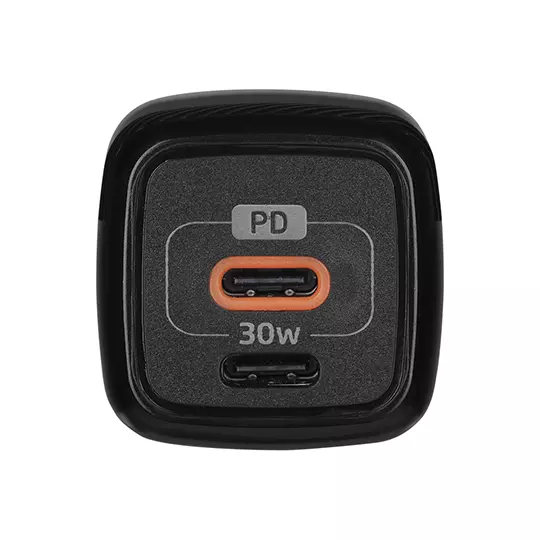 Cargador Para Pared Au-355 Fast Charge 3.0 A 1 Usb C 30w Negro