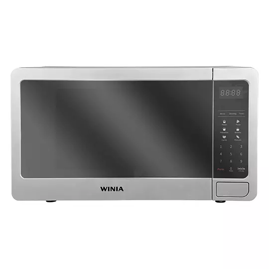 MICROONDAS WINAR 0.7 FT PANTALLA LED COLOR PLATA