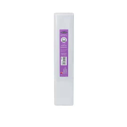 Carpeta panorama herraje O 1.5" ACCO color blanca, tamaño carta
