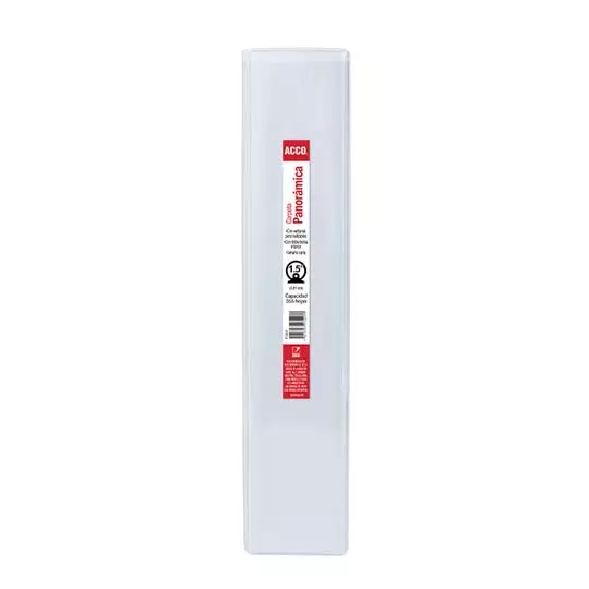 Carpeta panorama herraje O 1.5" ACCO color blanca, tamaño carta