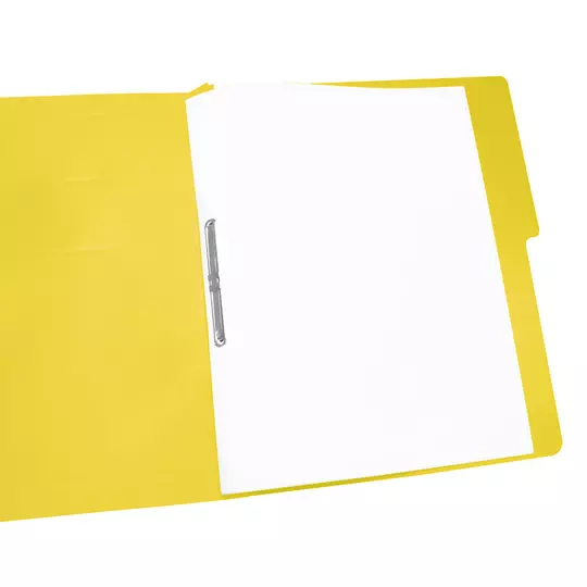 Carpeta pressboard Accopress sh ACCO oficio color amarillo con broche de 8 cm