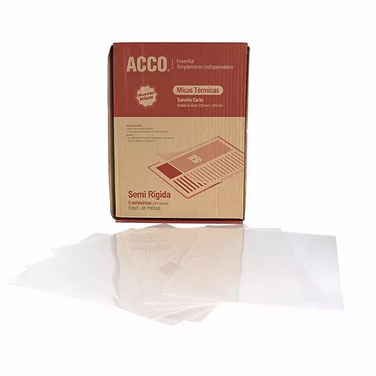Mica térmica ACCO carta 5 milésimas 50 piezas