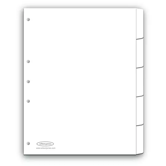 Separador borrable 5 divisiones ACCO tamaño carta
