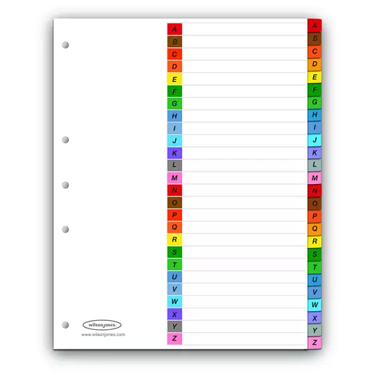 Separador multidex alfabético a-z ACCO tamaño carta