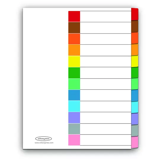 Separador sin numeración 12 divisiones ACCO tamaño carta