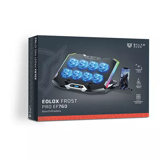 Base Enfriadora Para Laptop 17  Eolox Frost Pro EF760