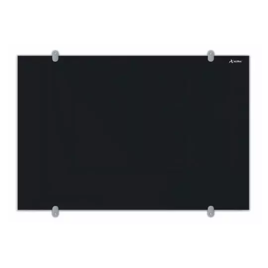 Pintarrón de cristal Criscolor Alfra color negro 60 x 90 cm