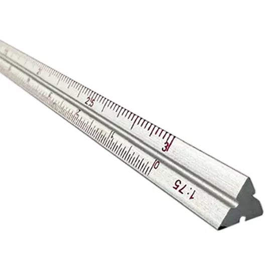 Escalimetro mini de aluminio Arly de 15 cm