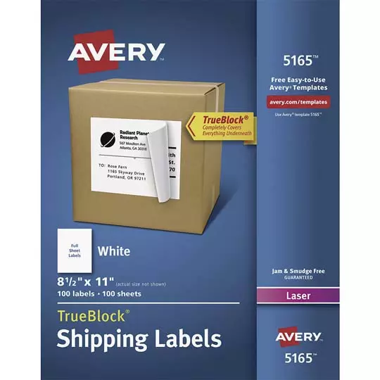 Etiqueta tecnología laser AVERY color blanco, 5165 2