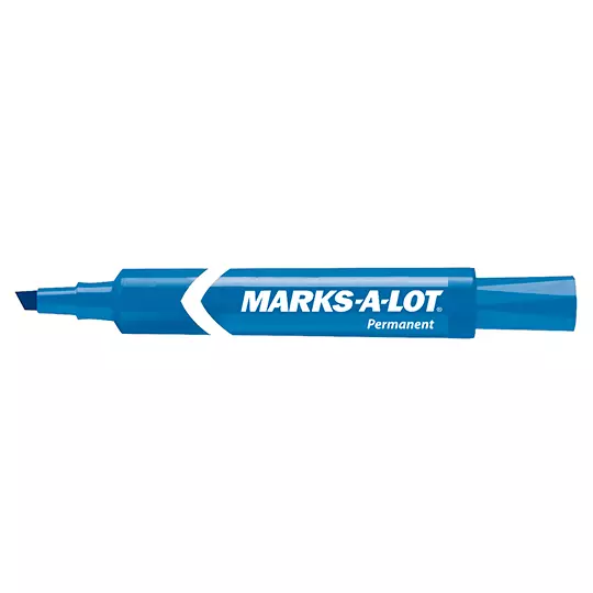 Marcador estándar permanente azul AVERY con 12 piezas marks-a-lot