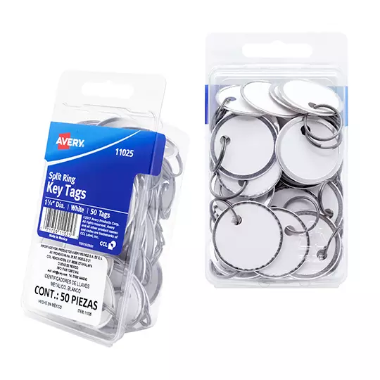 Identificador de llaves AVERY color blanco