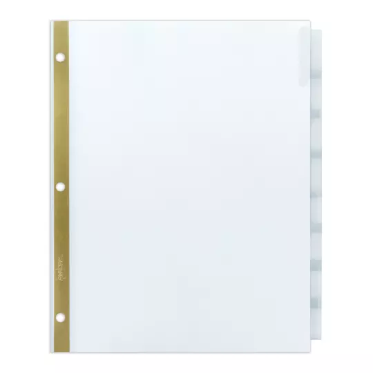 Separador blanco carta 8 divisiones AVERY tecnología laser/inkjet