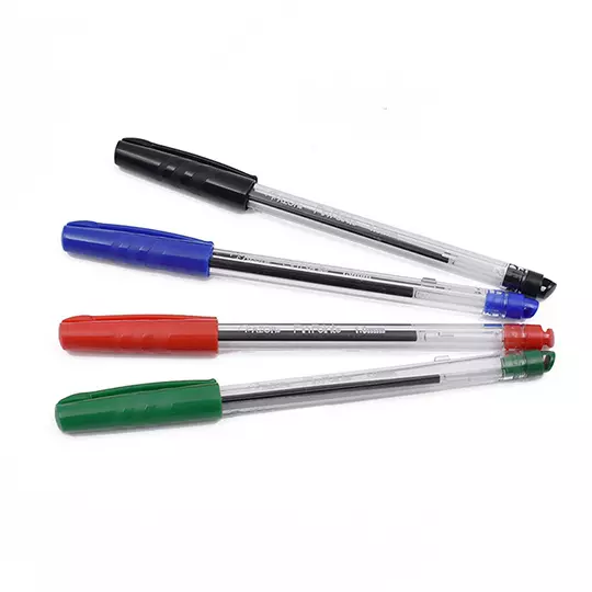 LM-Bolígrafo mediano Pin Point 1.0 mm colores surtidos bolsa con 4 piezas