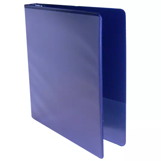 Carpeta panorámica con cristal Kinera carta herraje de 1 pulgada "O" color azul