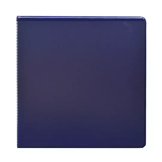 Carpeta panorámica con cristal Kinera carta herraje 1.5 pulgadas "O" color azul
