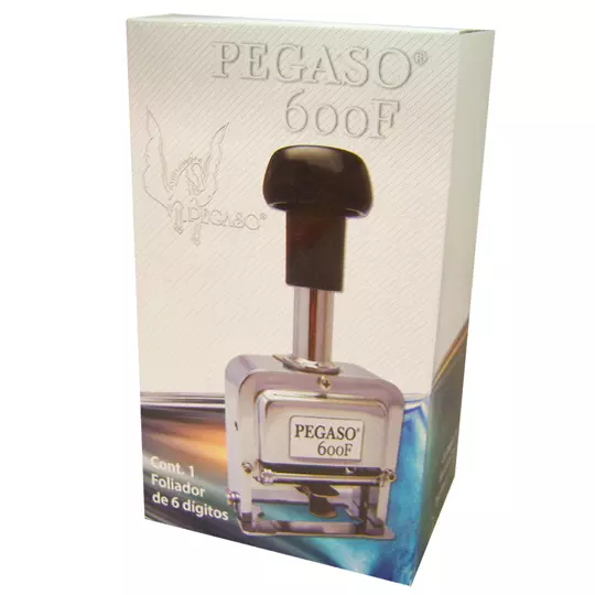 Foliador cromado Pegaso 6 dígitos.
