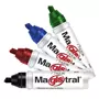 Marcador de aluminio Magistral punta cincel 6 mm colores surtidos caja 4 pzas 2
