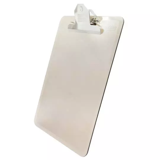 Tabla de plástico Sablón con clip metálico tamaño carta color humo