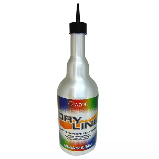 Tinta permanente Dry Line Azor color negro de 355 ml