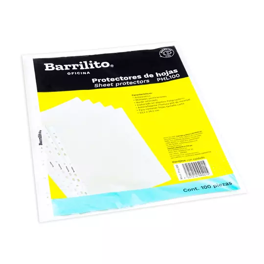 Protector de hojas  Barrilito tamaño carta