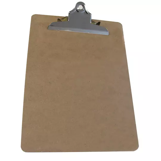 Tabla con clip carta Barrilito base madera