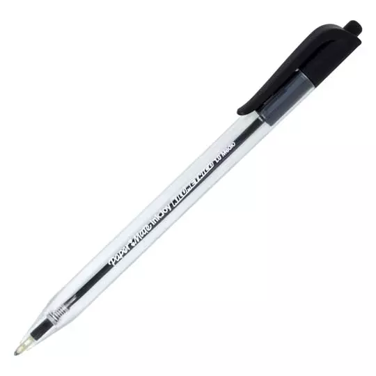 Boligrafo RT kilometrico negro punto mediano caja con 12 piezas
