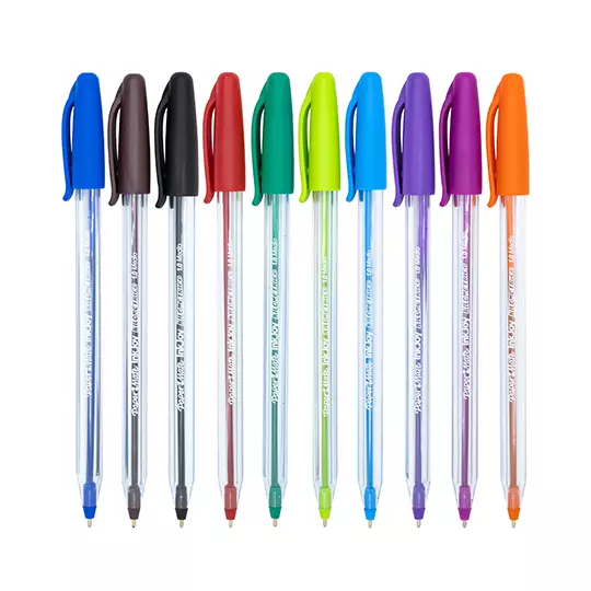 Boligrafo Paper Mate fashion punto mediano bolsa con 10 piezas