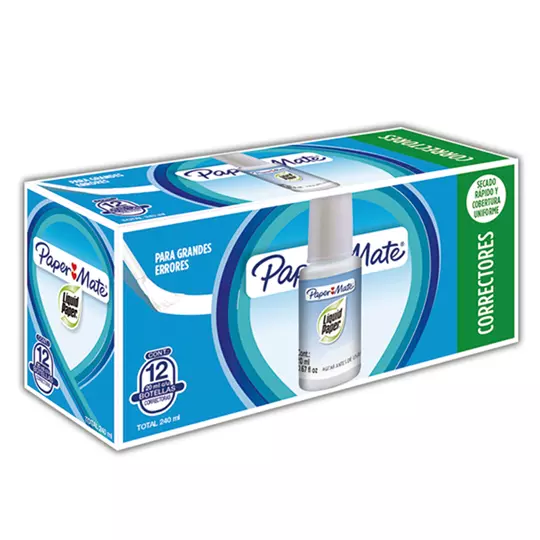 Corrector liquido Paper botella 1 pieza.