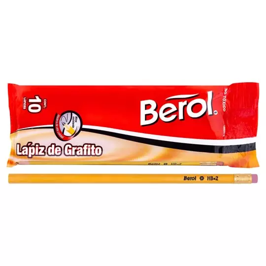 Lápiz hexagonal Berol no 2 10 piezas.