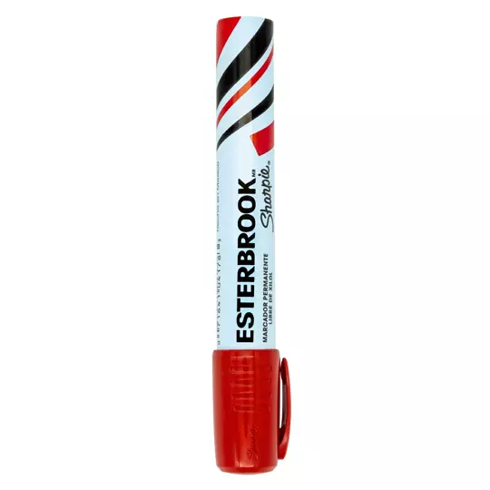 Marcador permanente Esterbrook color rojo 1 pieza 2