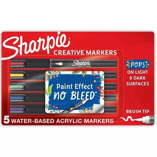 Marcador Sharpie creativo acrílico con 5 piezas