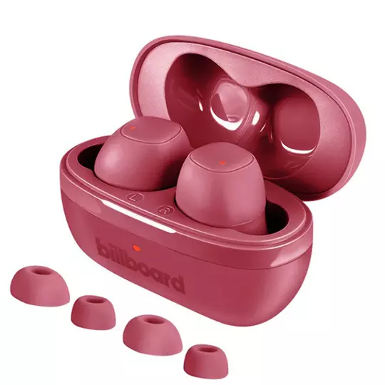 LM-Audífonos inalámbricos TWS BILLBOARD earbuds color vino