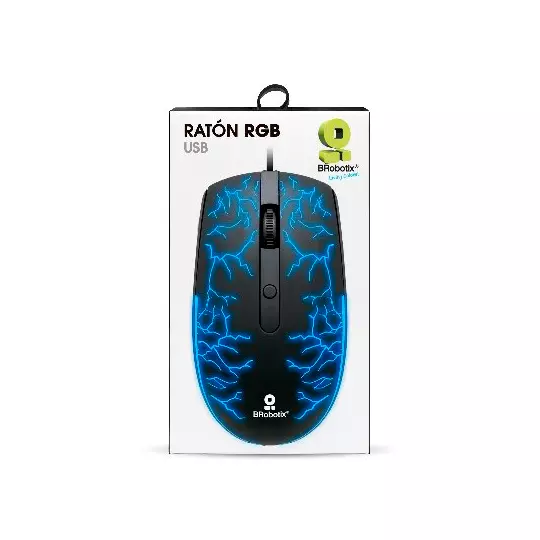 Mouse USB Iluminado RGB Storm Negro BROBOTIX 263946