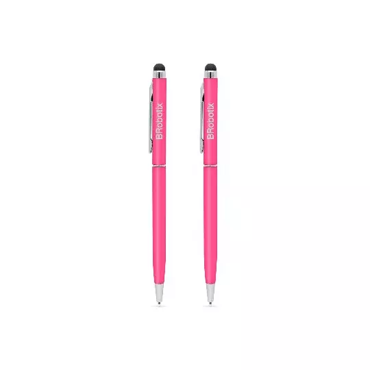 LM-Pluma Stylus Para Tableta, Duo Pack Rosa, BROBOTIX 6000434