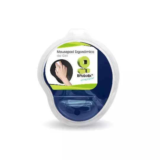 Mousepad BRobotix 500074A Tipo Gel Color Azul Marino