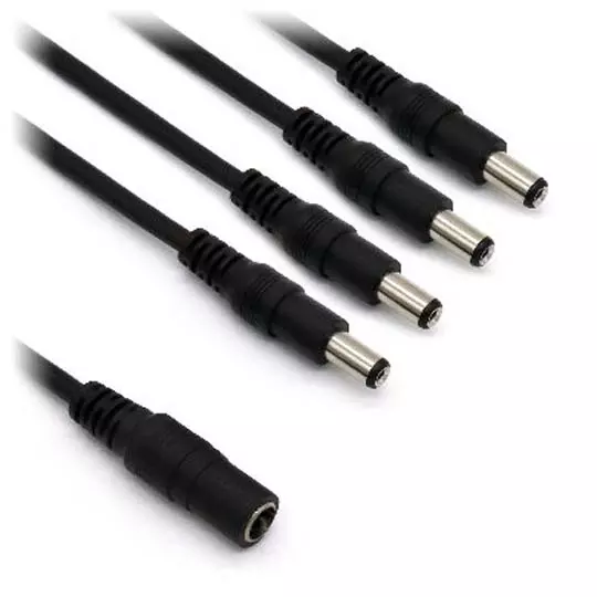 LM-Cable BRobotix 764762 CCTV divisor de fuente depoder, Color Negro