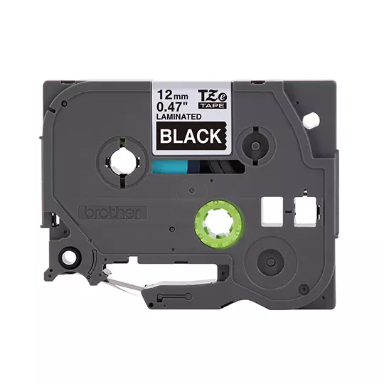 Cinta Brother blanco sobre negro TZE335G.