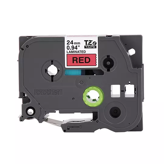 Cinta Brother TZE451G rojo/negro.