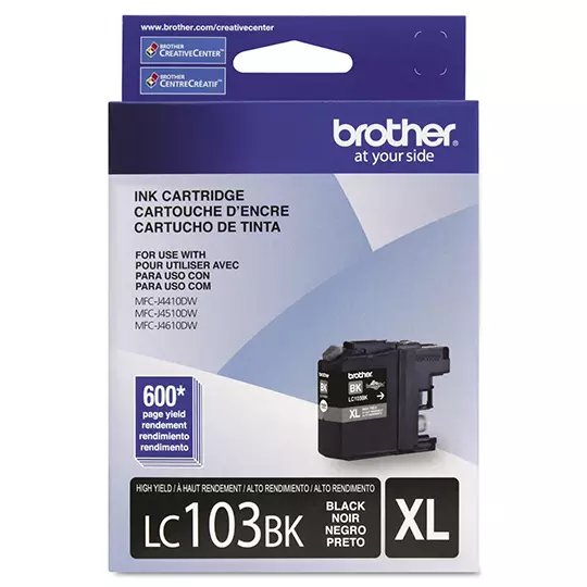 Cartucho brother de tinta negra LC103BK.